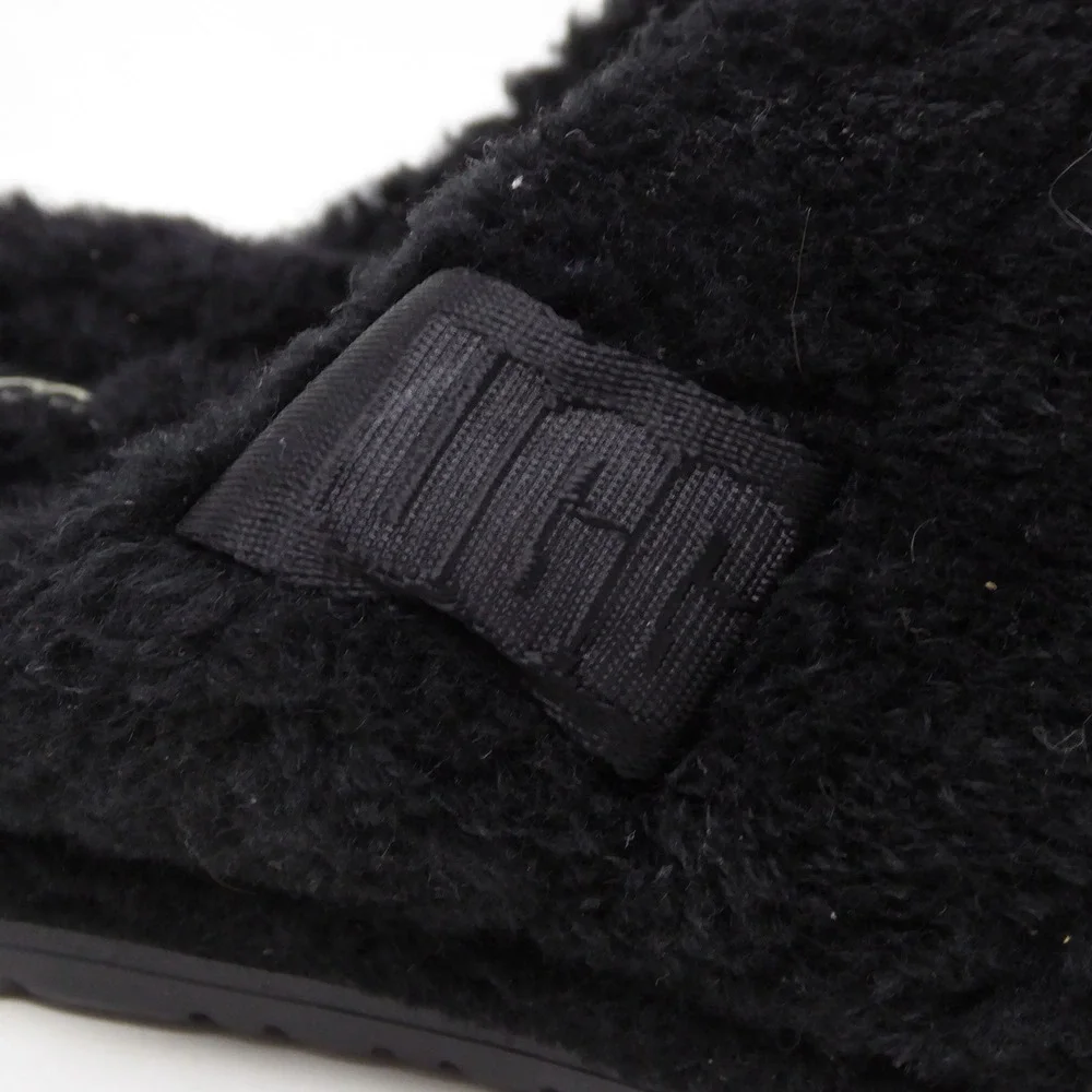 UGG Mens Fluff You Slide Slippers Black F19821A Size 13
